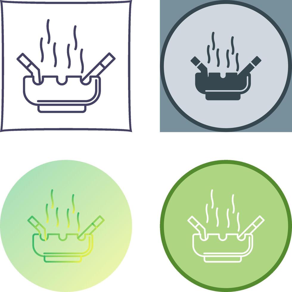 Ashtray Icon Design vector