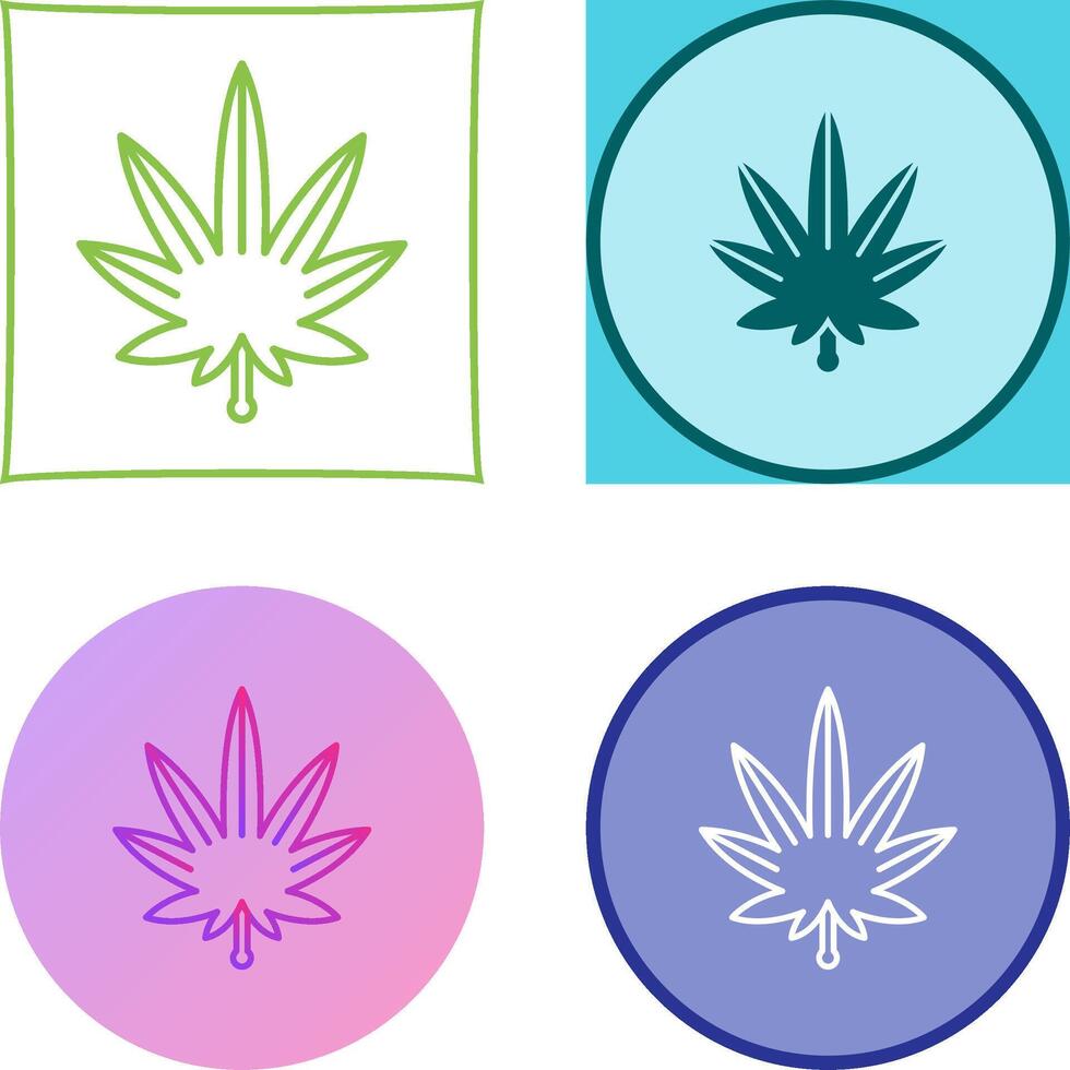 Weed Icon Design vector