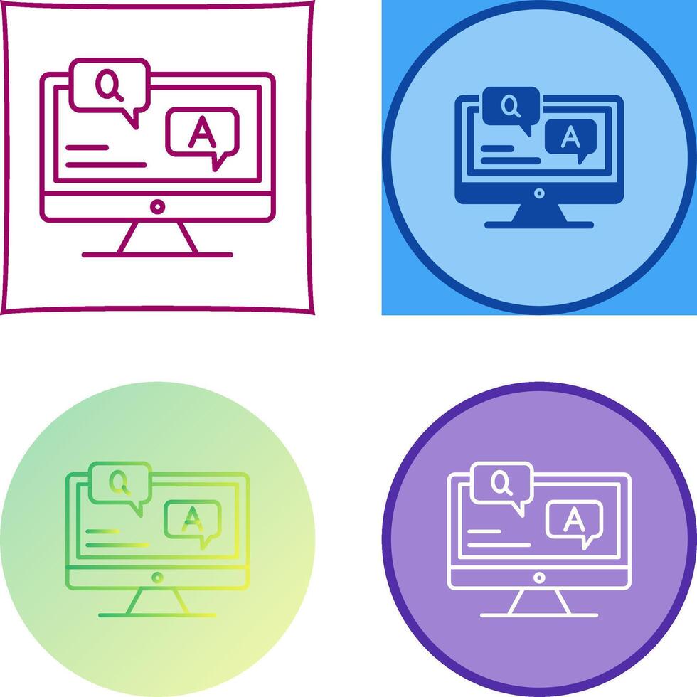 Faq Icon Design vector
