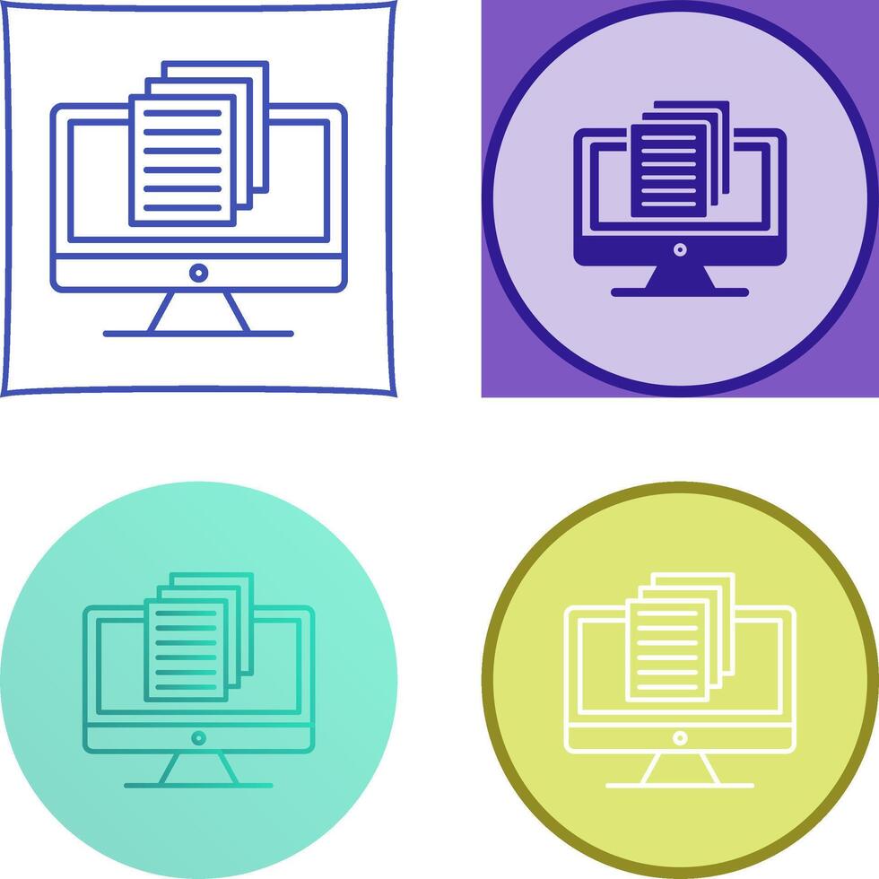 Document Icon Design vector