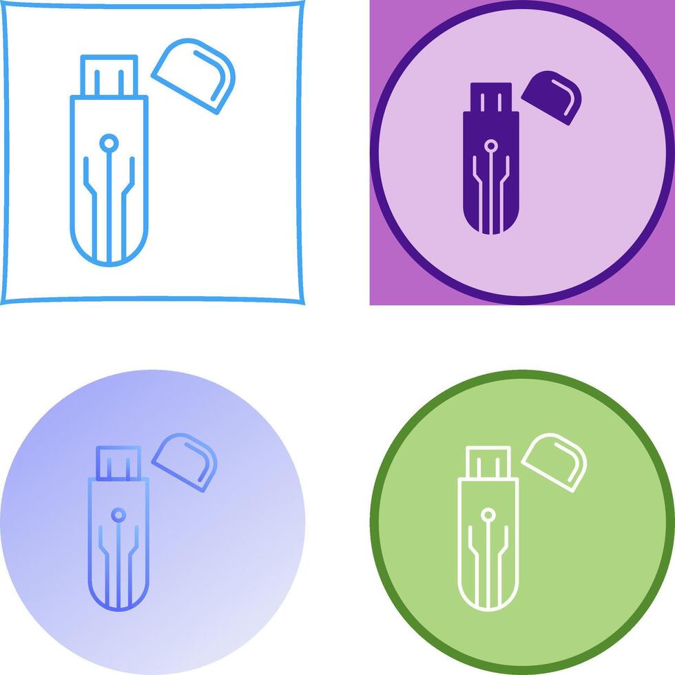 Usb Icon Design vector