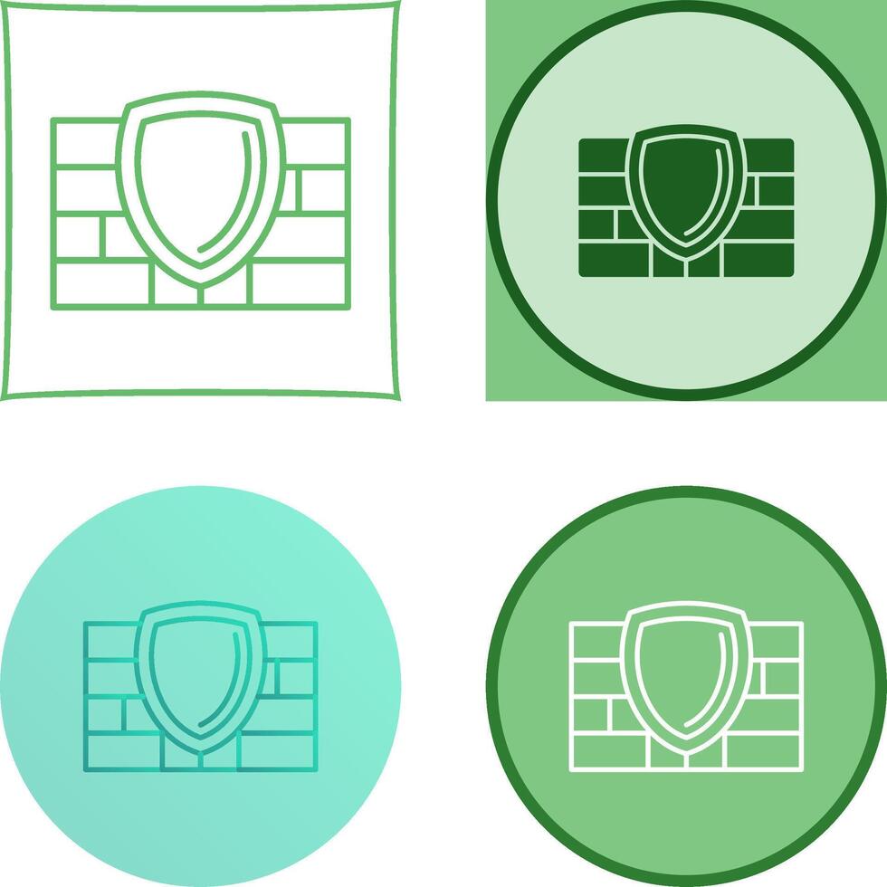 Firewall Icon Design vector
