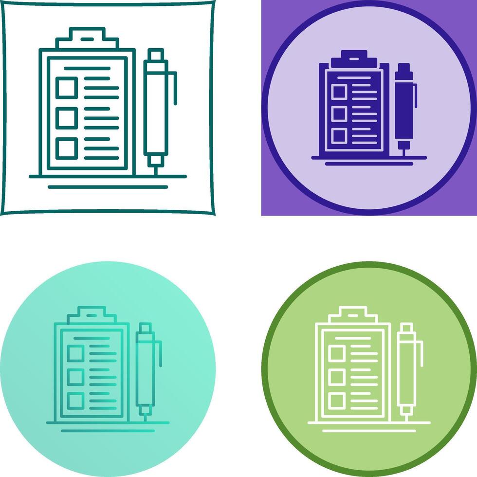 Check List Icon Design vector