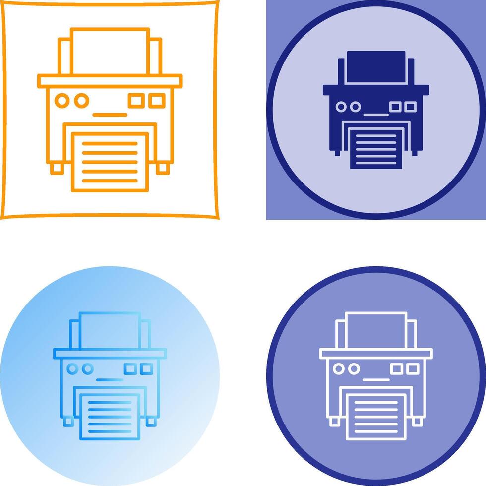 Printer Icon Design vector