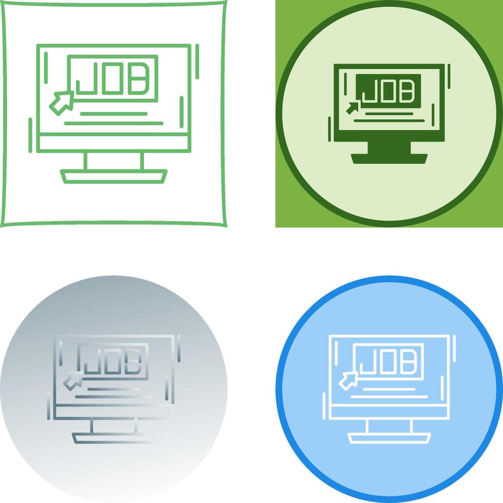 Job Icon Design vector