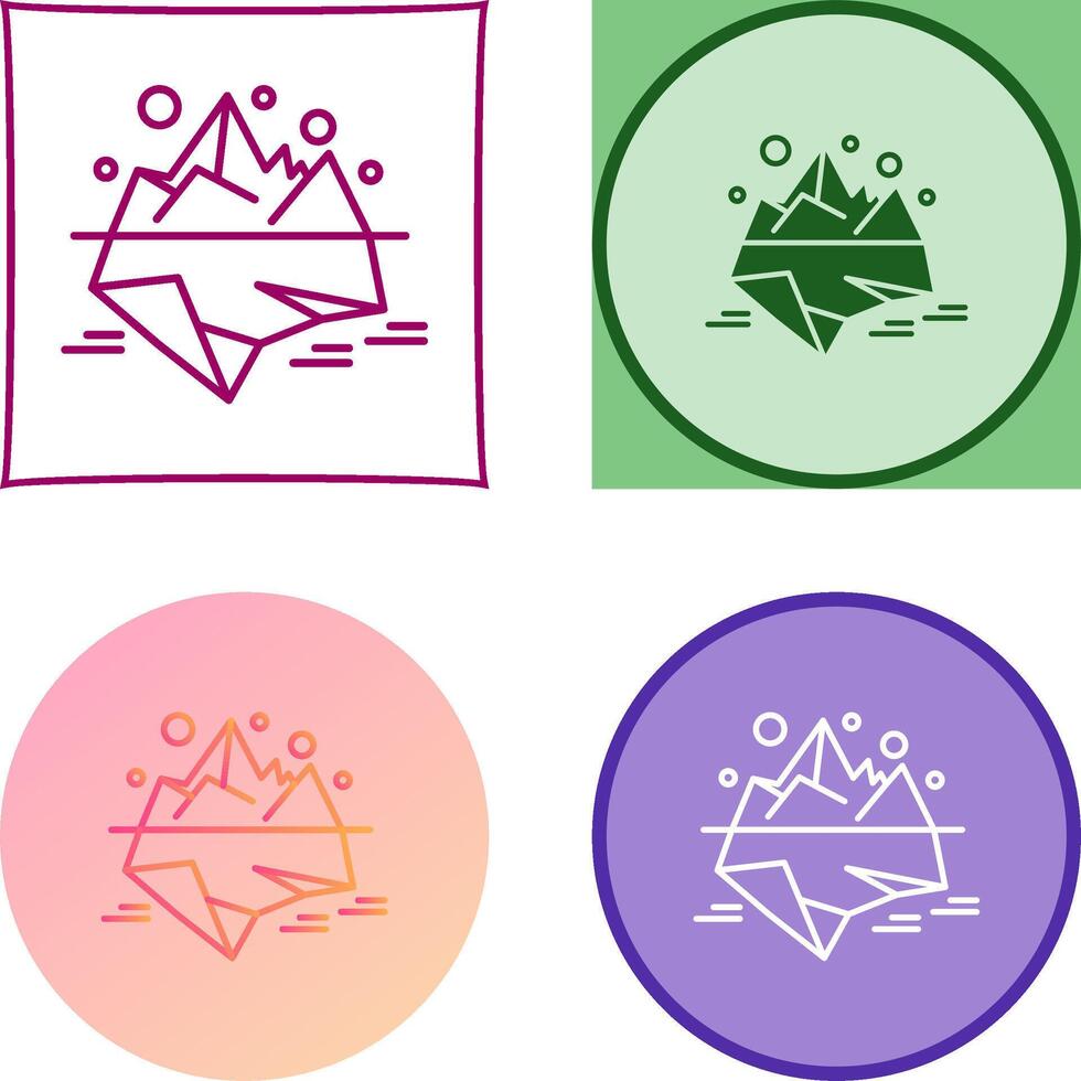 Iceberg Icon Design vector