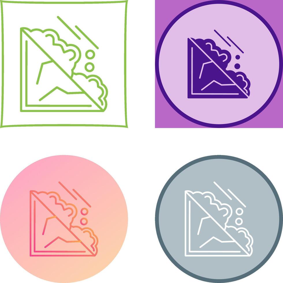 Avalanche Icon Design vector