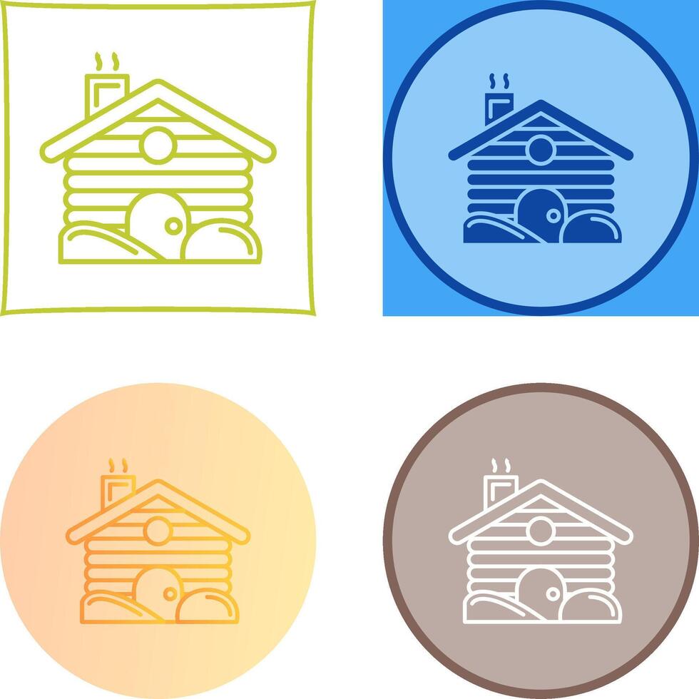 Cabin Icon Design vector