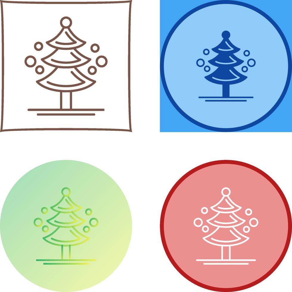 Pine Tree Icon Design vector