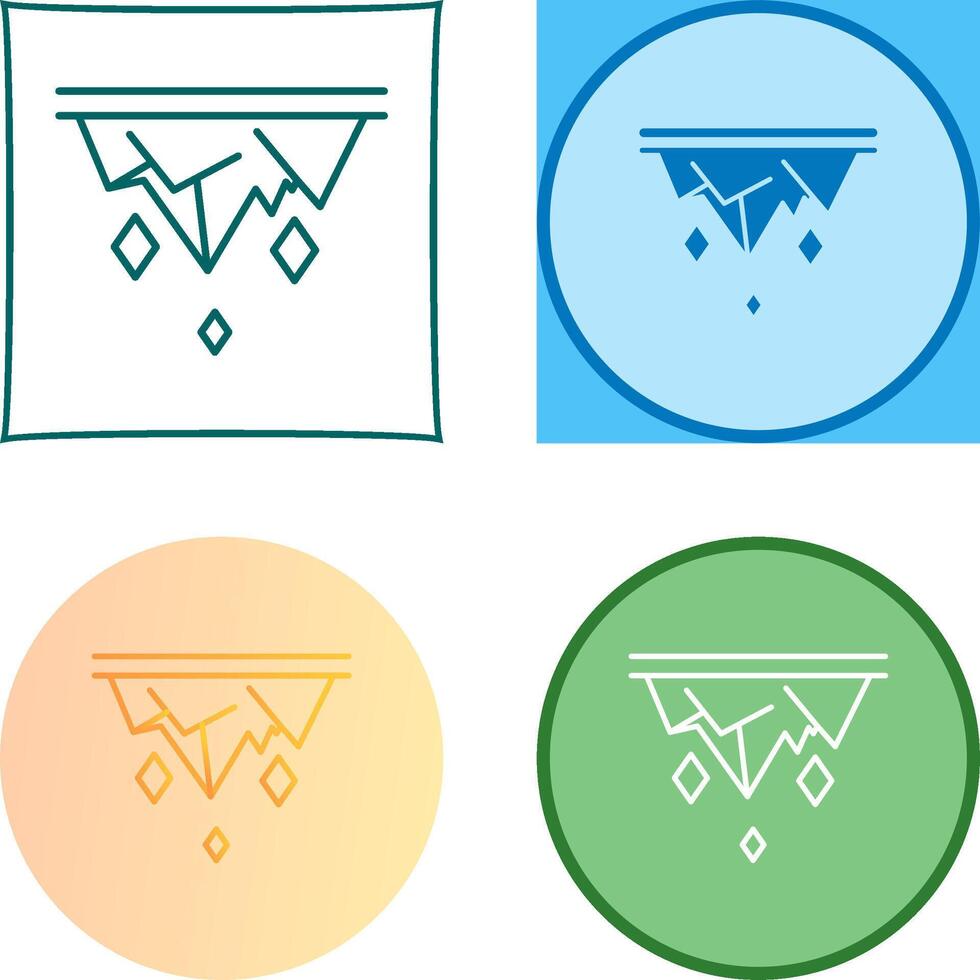 Icicle Icon Design vector