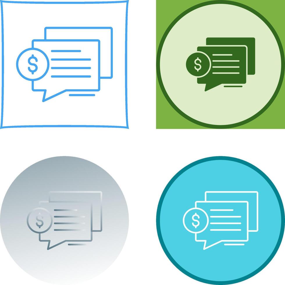 Dialog Icon Design vector