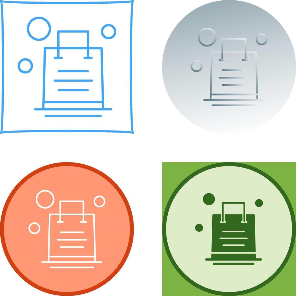 Shopping Bag Icon Design vector