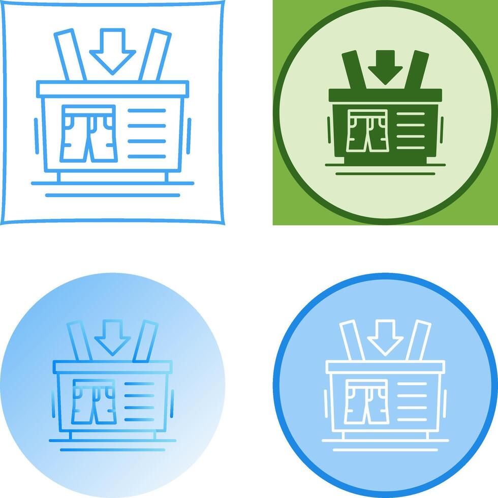 Shopping Basket Icon Design vector