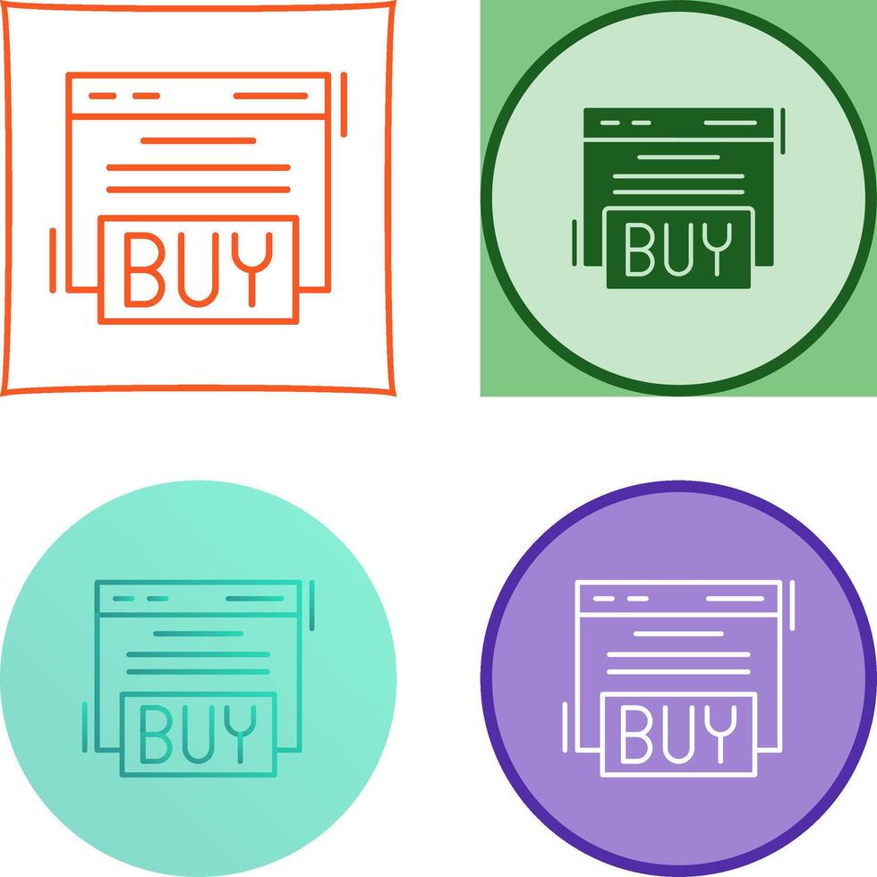 Buy Icon Design vector