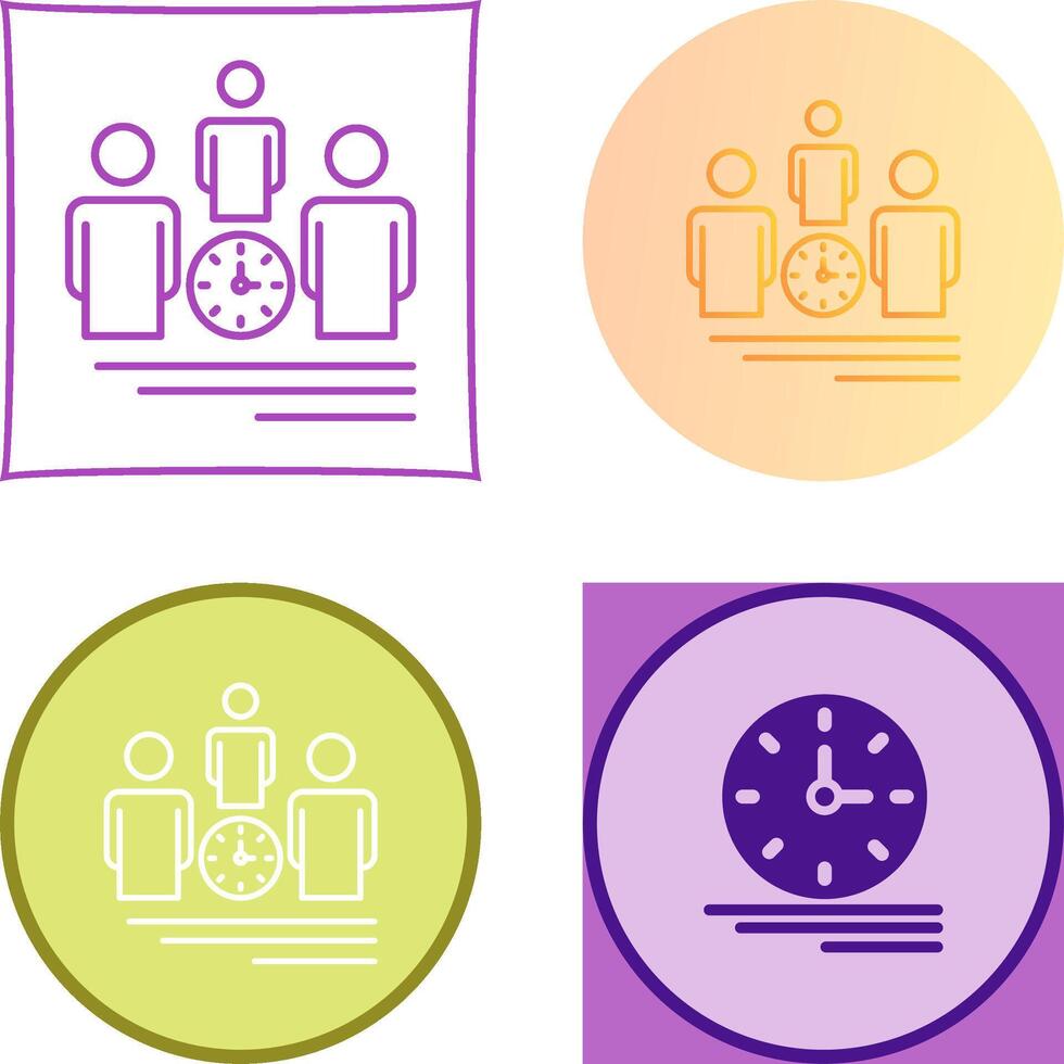 Team Management Icon Design vector
