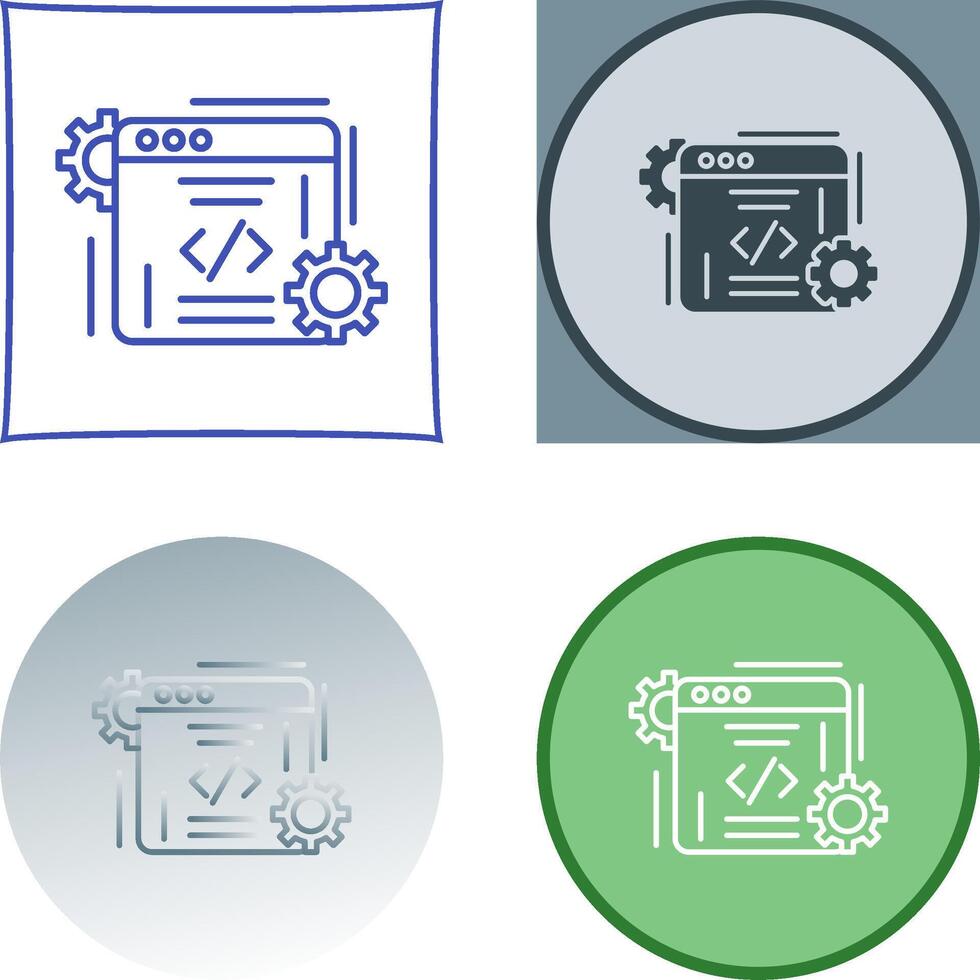Coding Icon Design vector