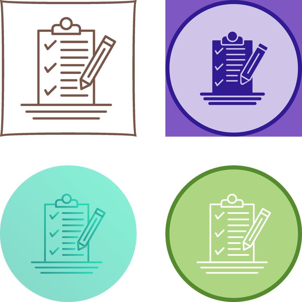 Check List Icon Design vector