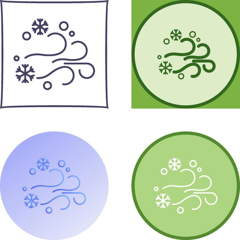 Blizzard Icon Design vector