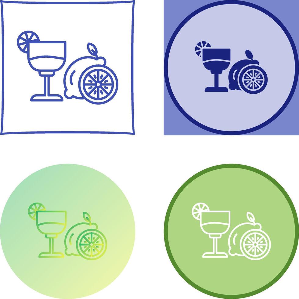 Lime Juice Icon Design vector