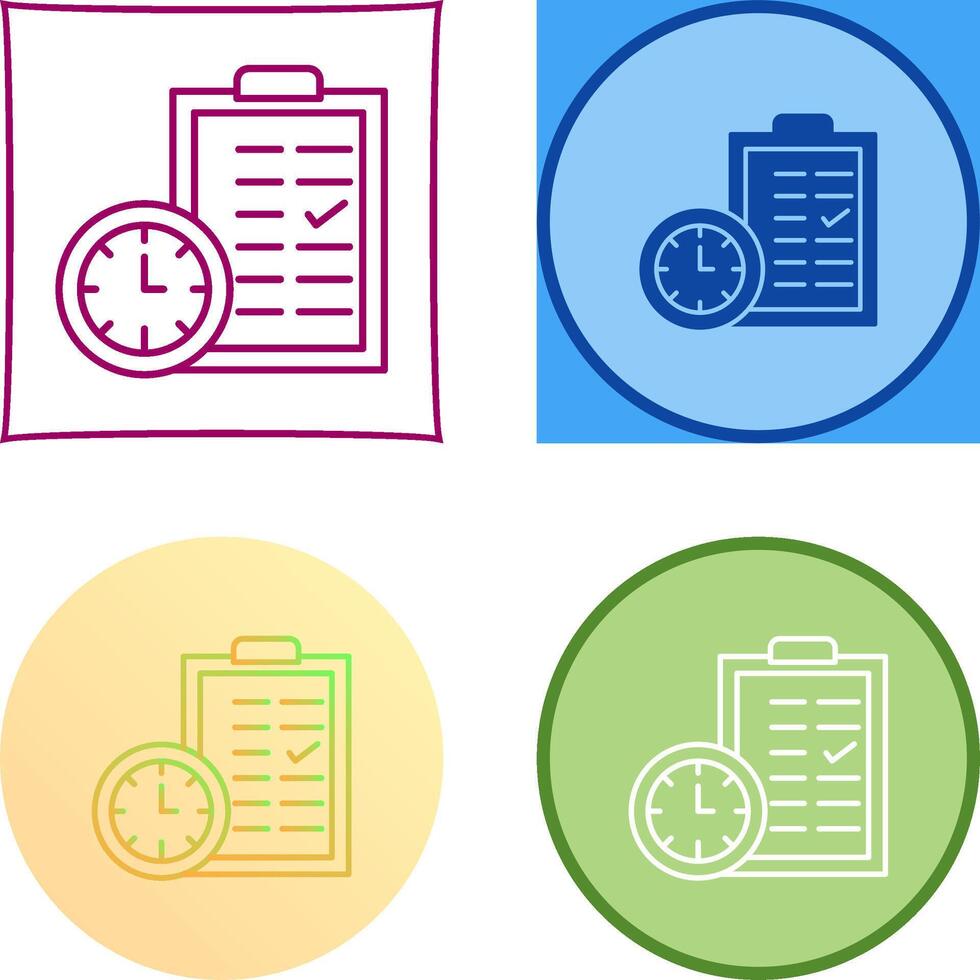 Time Planing Icon Design vector