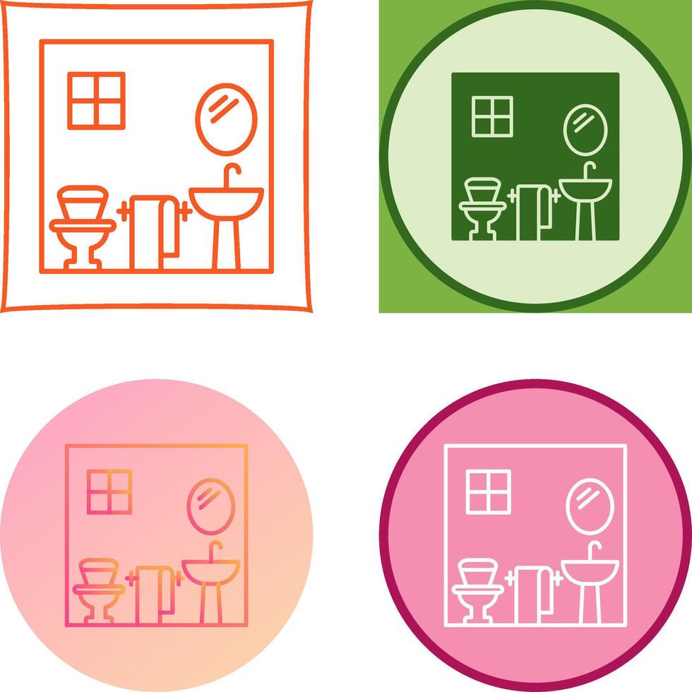 Bathroom Icon Design vector