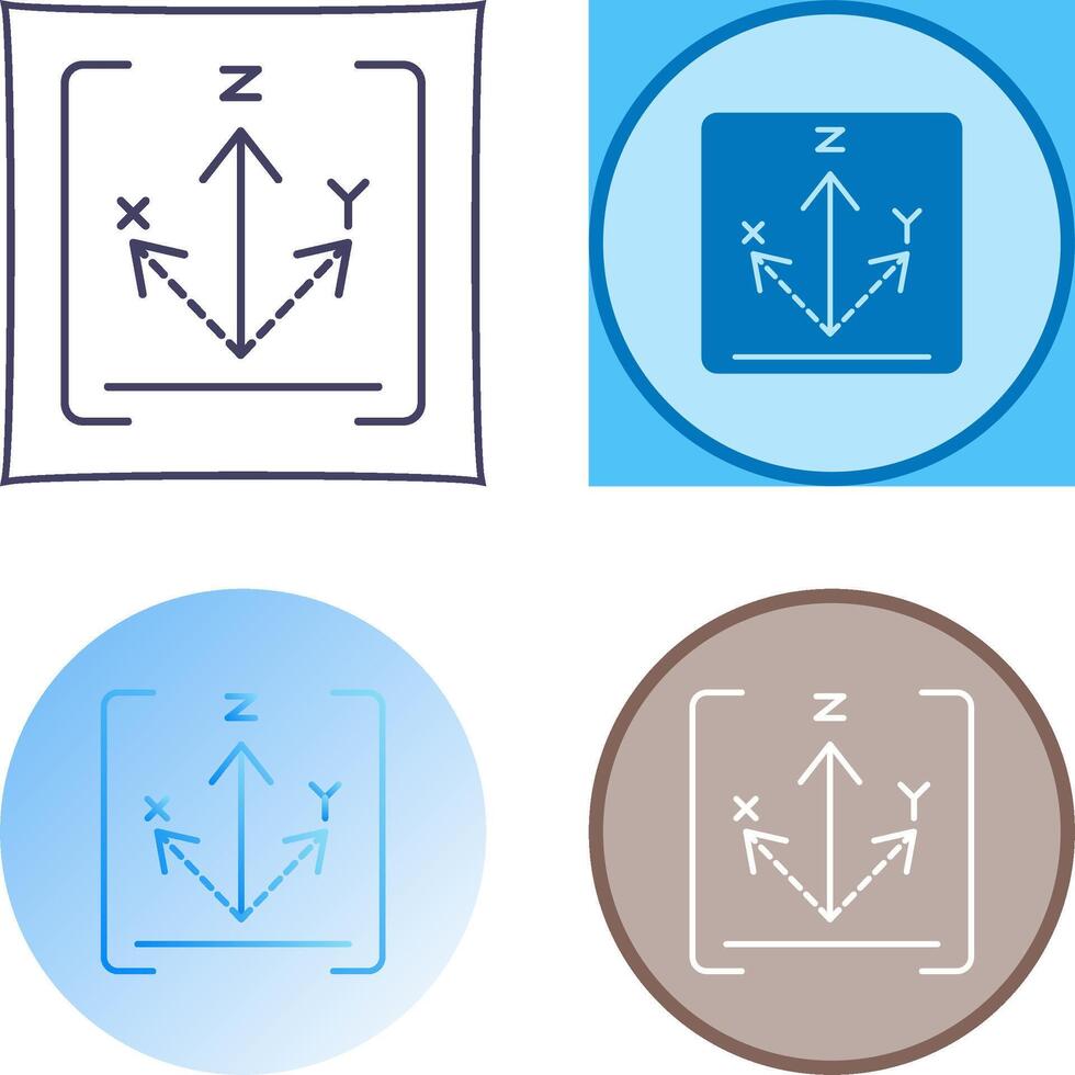 eje icono diseño vector