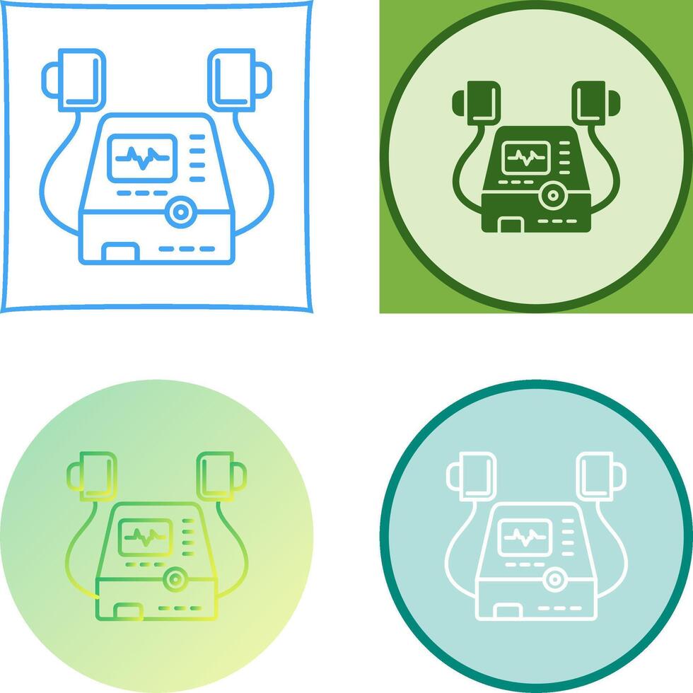 Defribillator Icon Design vector