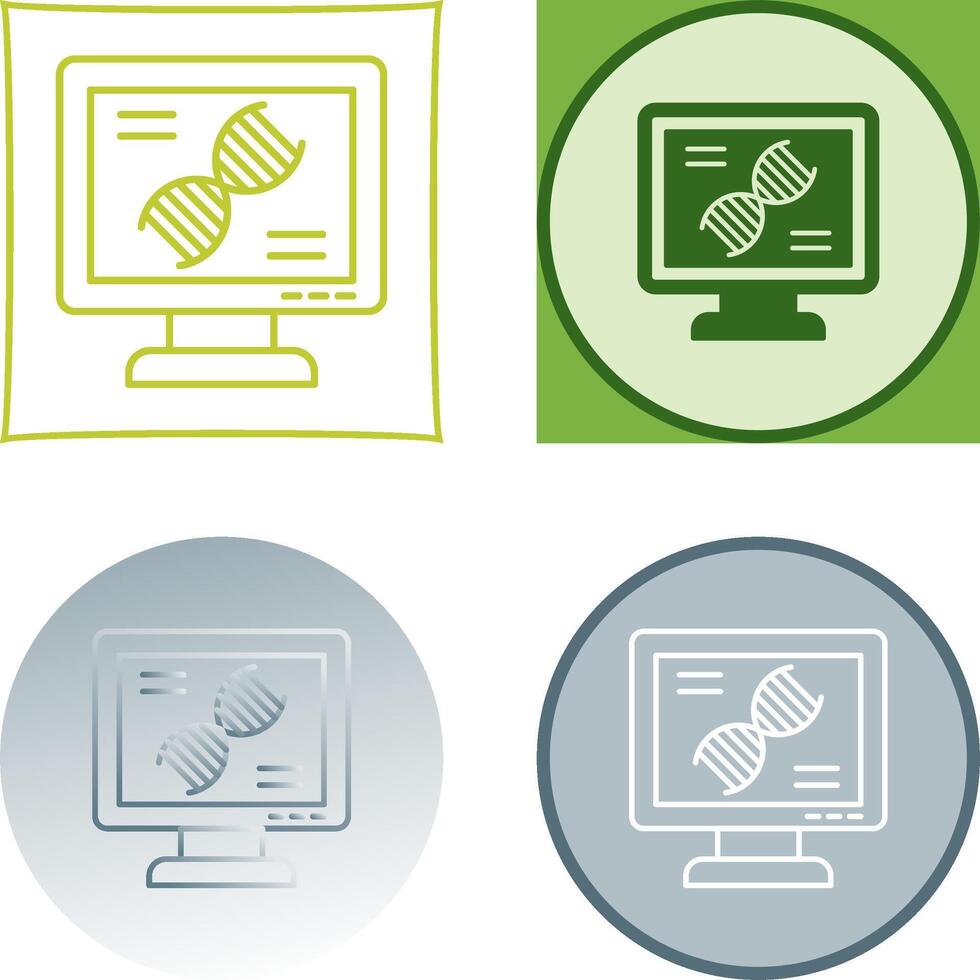 Dna Test Icon Design vector
