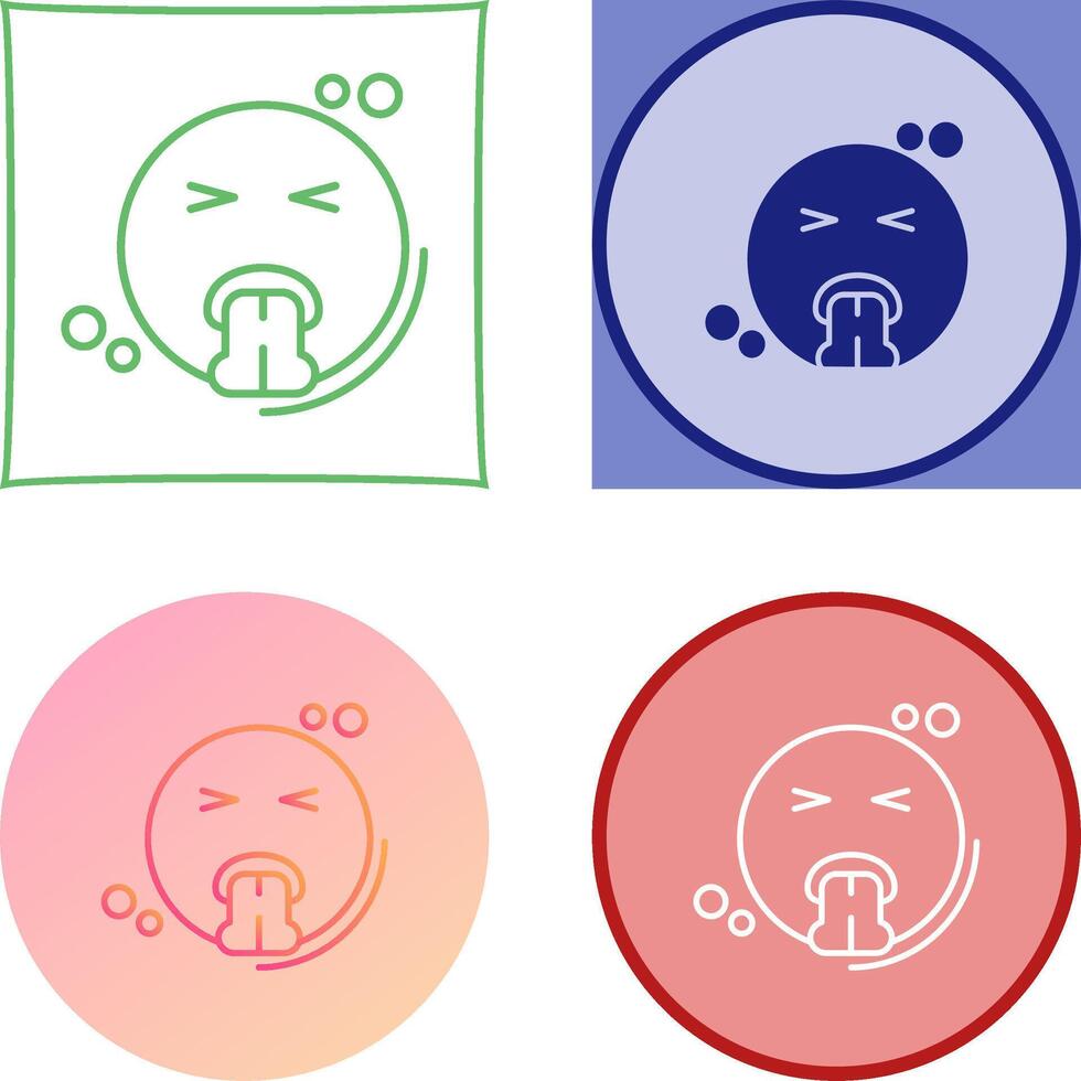 Vomit Icon Design vector