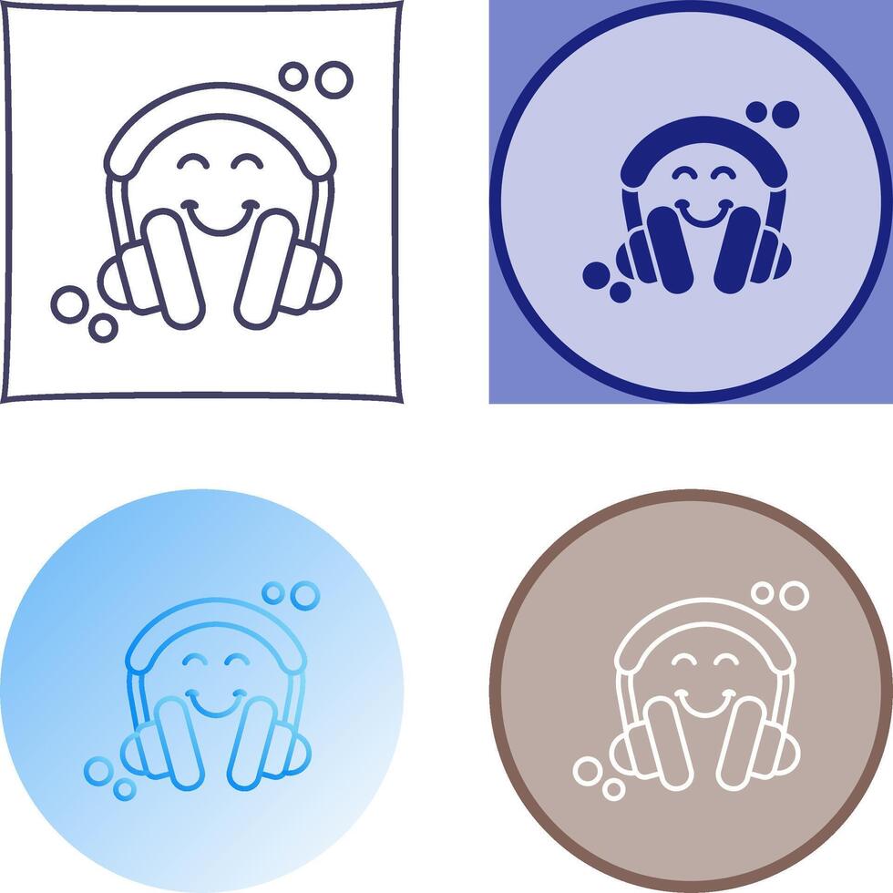 Headphones Icon Design vector