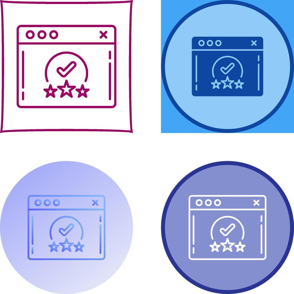 Rating Icon Design vector
