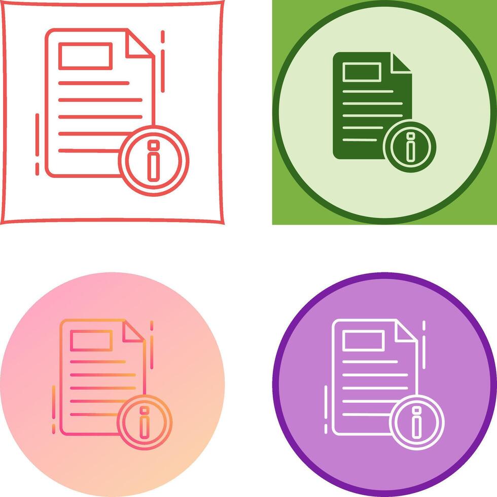 Document Icon Design vector