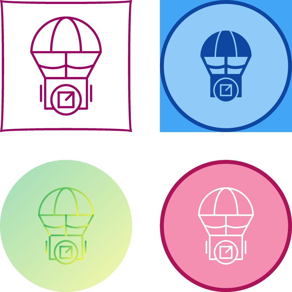 Parachute Icon Design vector