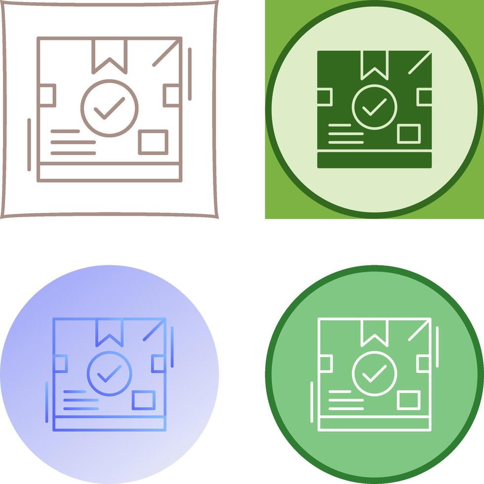 Delivery Box Icon Design vector