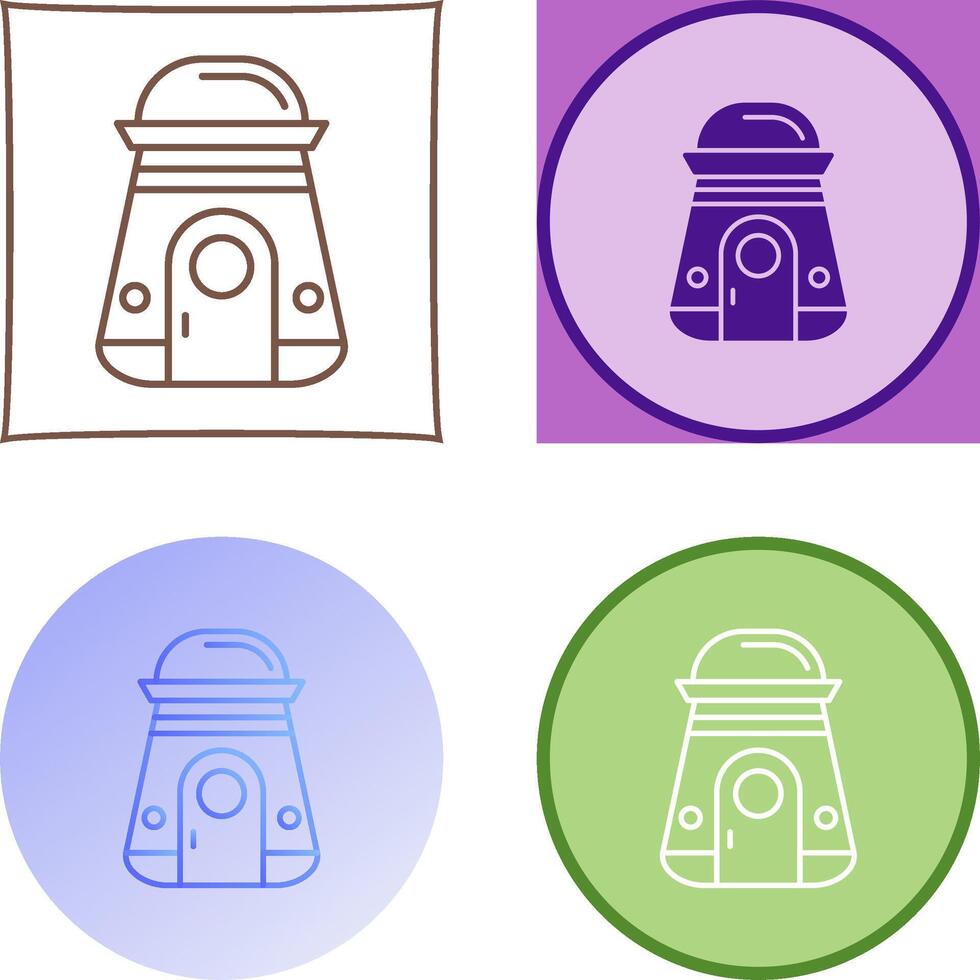 Space Capsule Icon Design vector