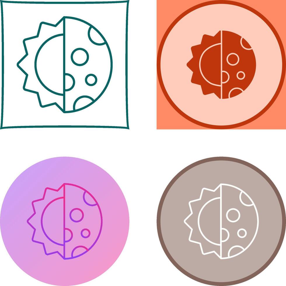 Day And Nigt Icon Design vector