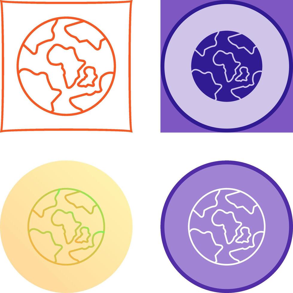 Earth Icon Design vector