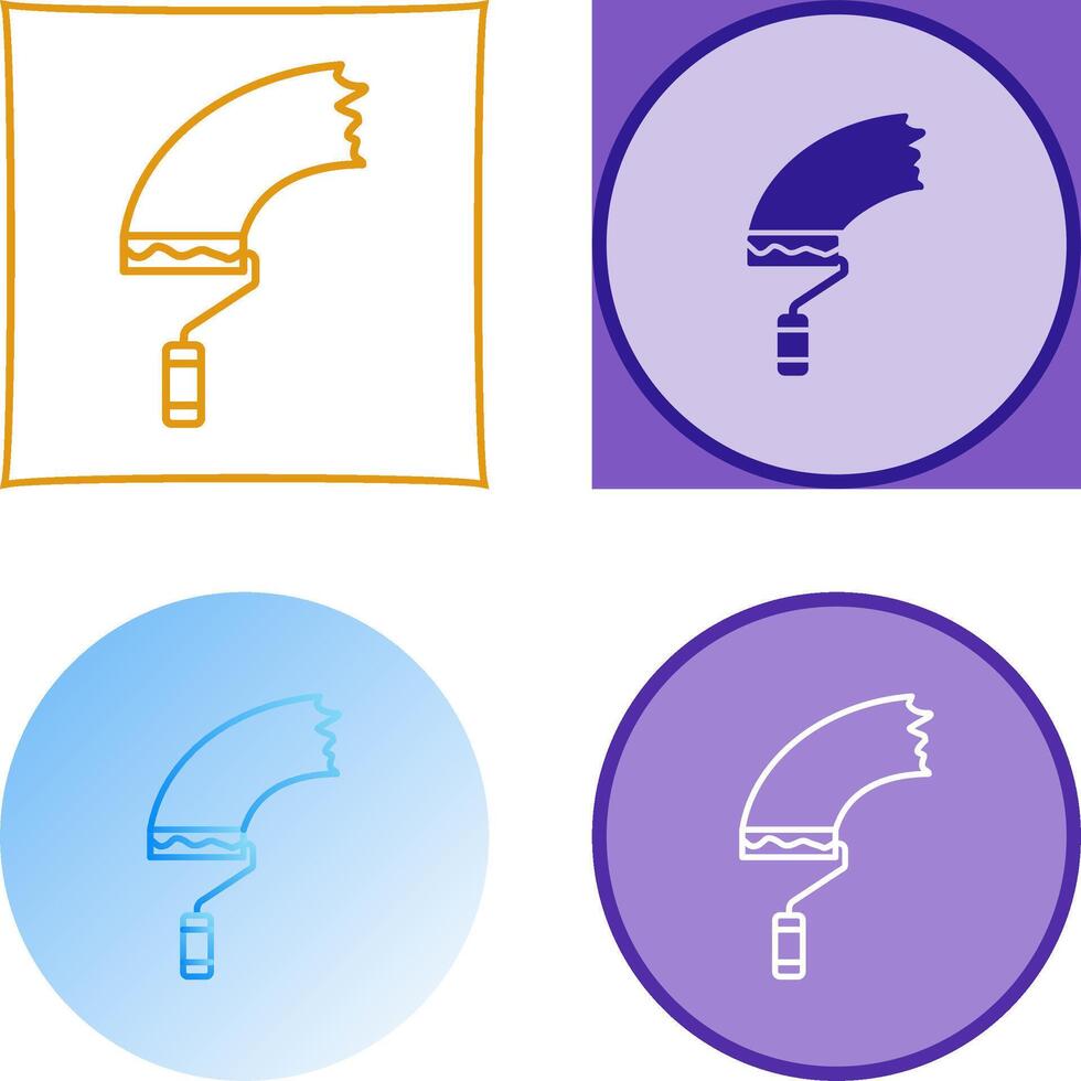 Paint Roller Icon Design vector