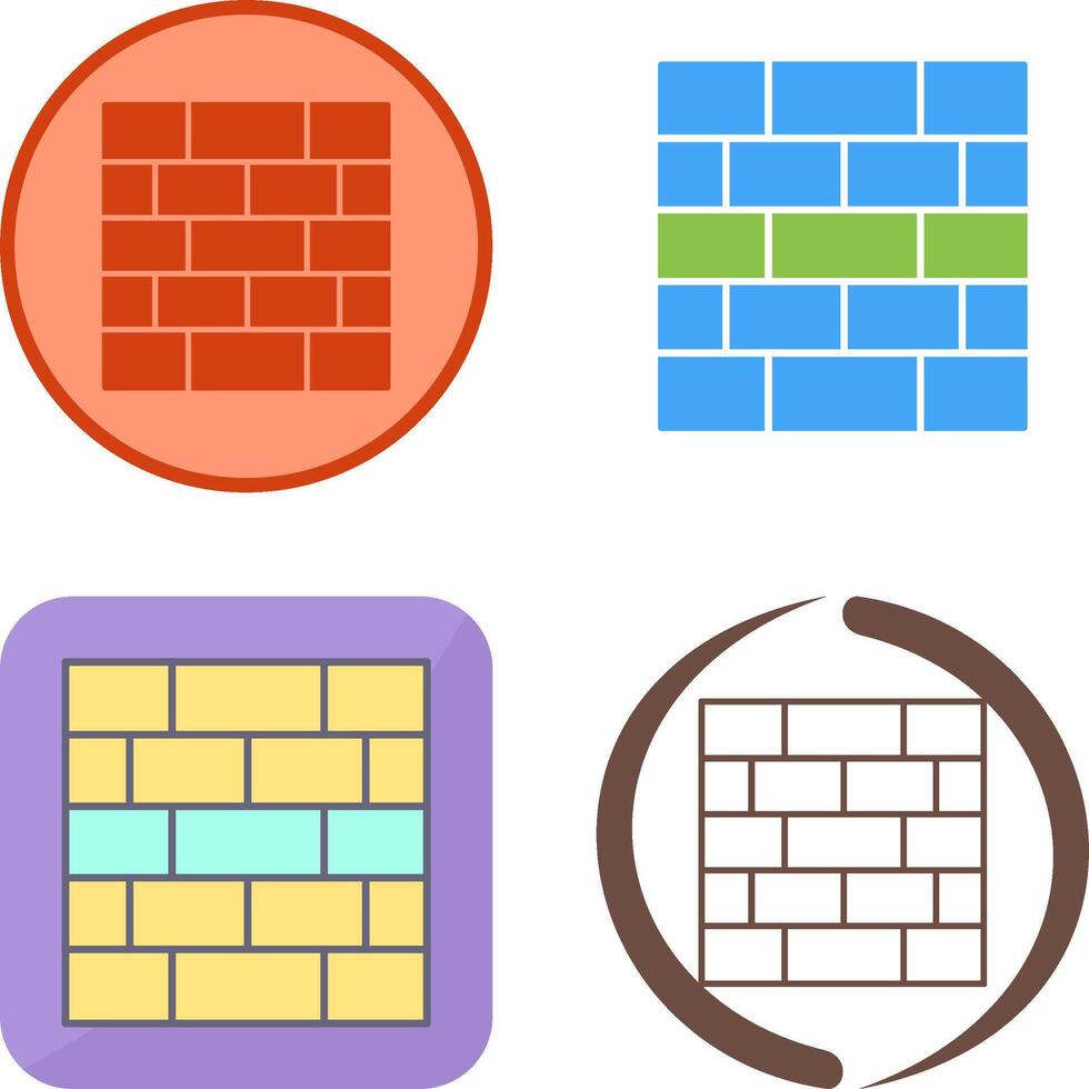 Wall Icon Design vector