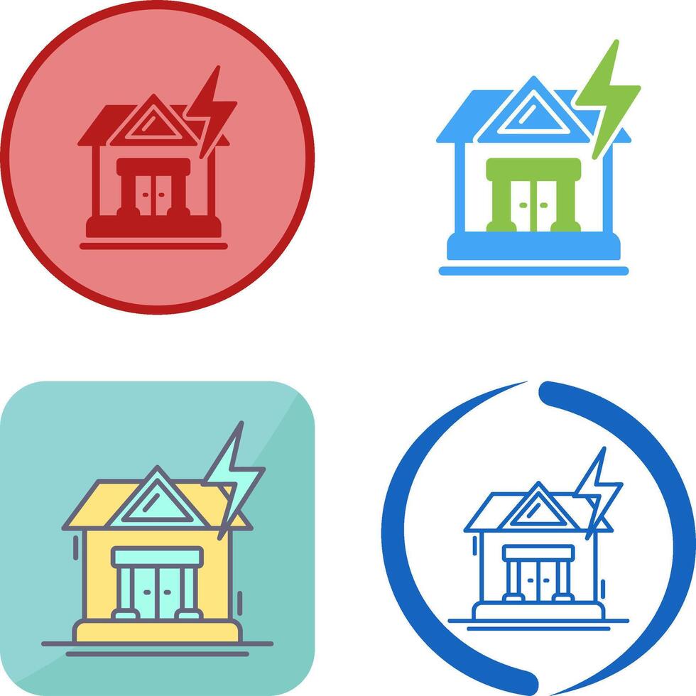Natural Disaster Icon Design vector