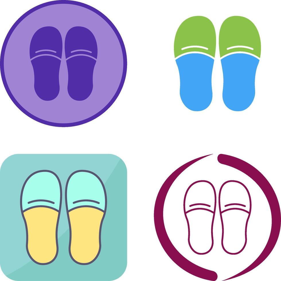 Slippers Icon Design vector