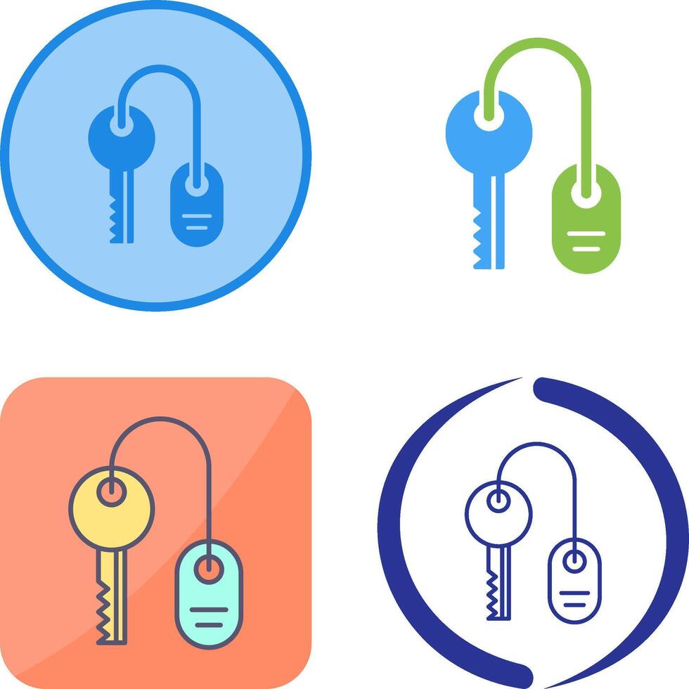 Room key Icon Design vector