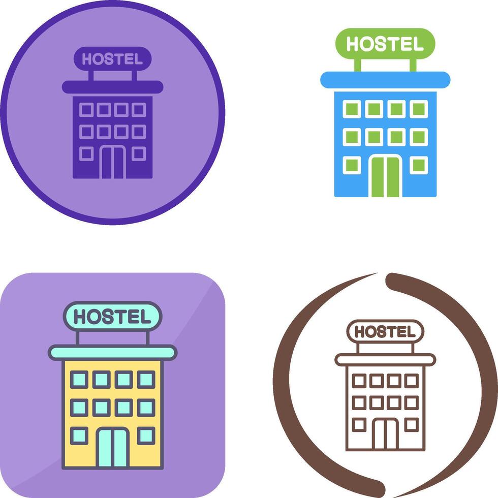 Hostel Icon Design vector