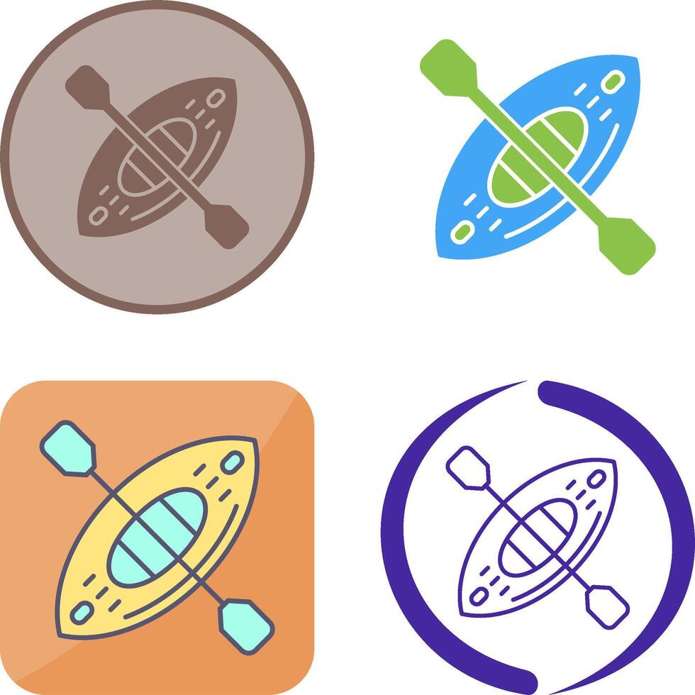 Kayak Icon Design vector