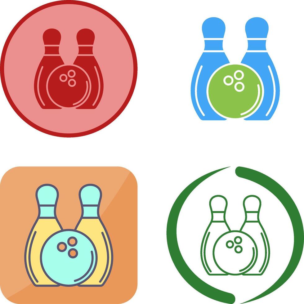 Bowling Icon Design vector
