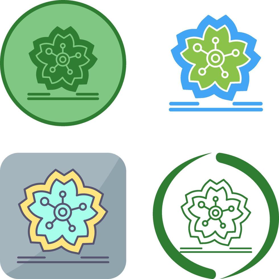 Cherry Blossom Icon Design vector