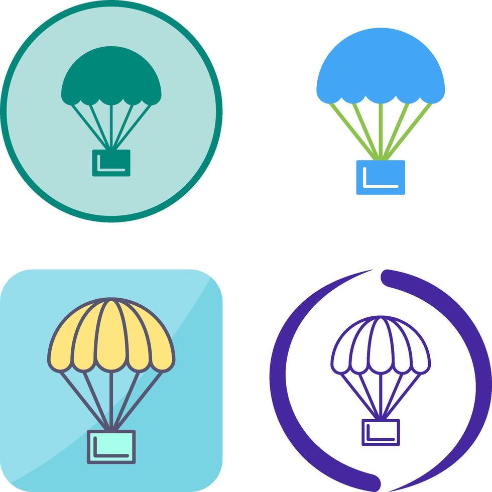 Parachute Icon Design vector
