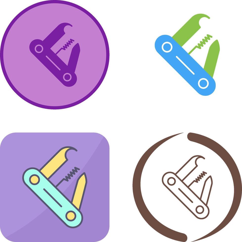 Swiss Army Knife Icon Design vector