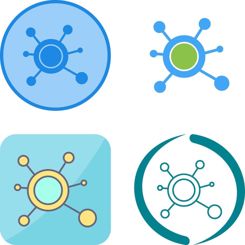 Molecule Icon Design vector