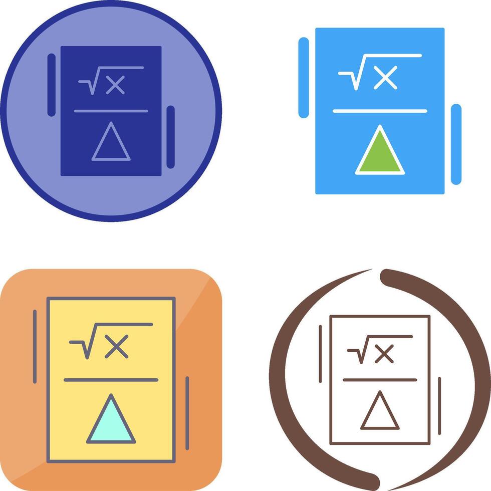 Formula Icon Design vector